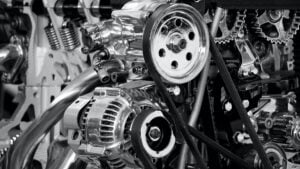A close up of a Hex Bolt machine.